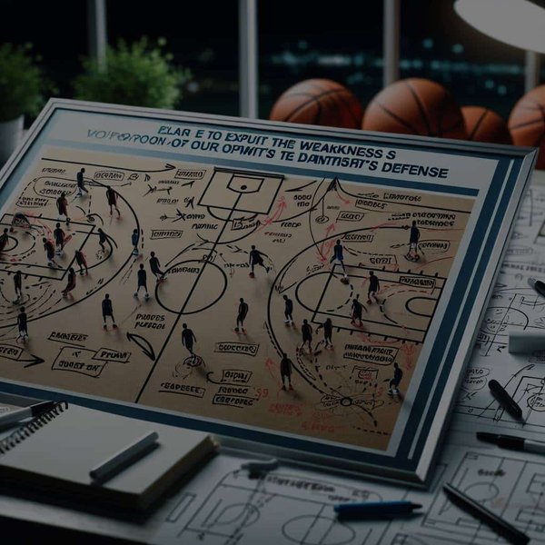 Comment planifier une stratégie de match pour exploiter les faiblesses d'une défense adverse en basket ?