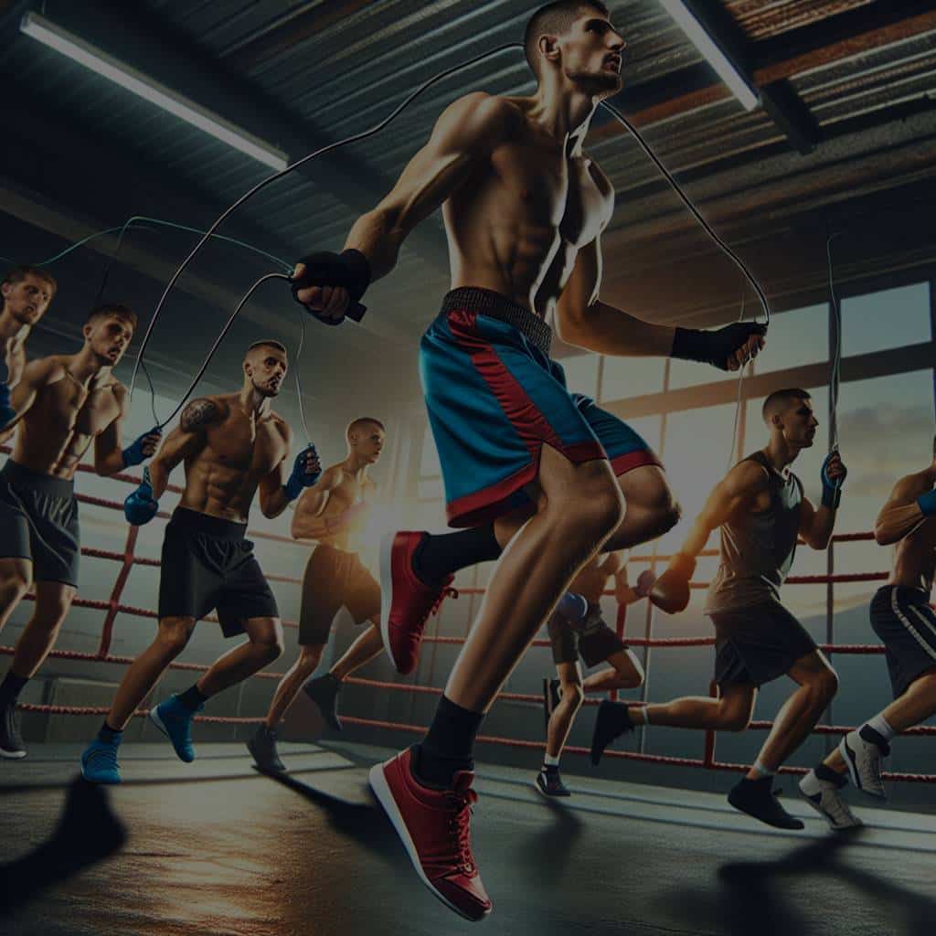 Quelle combinaison d’exercices de saut à la corde et de sprint est idéale pour les boxeurs poids léger?